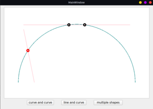 Line-curve intersection