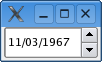 Figure 1. QDateEdit widget screenshot